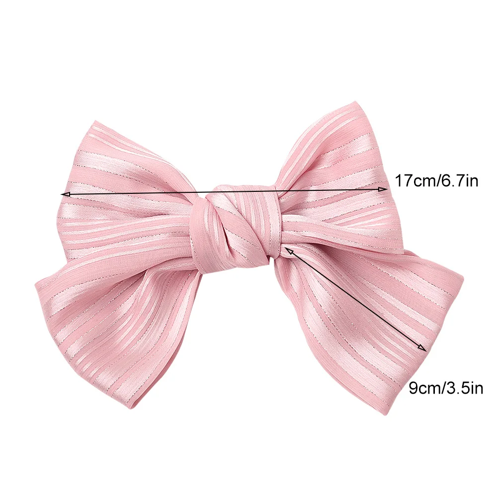 Lazo Para El Pelo De Tela Floral Con Clip De Metal,Pinza Para Mujer