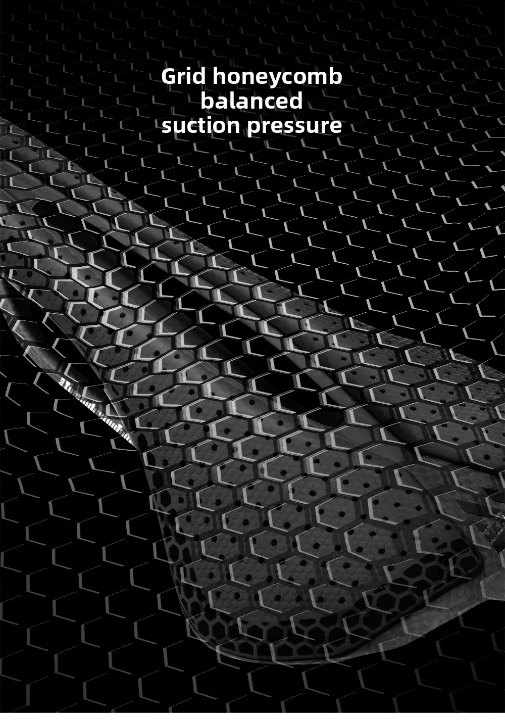 Meroca Vg R1 3D Printed Carbon Fiber Bottom Cushion T800 3K Simple Style Enhanced Shock Absorption Comfort Ventilation Function