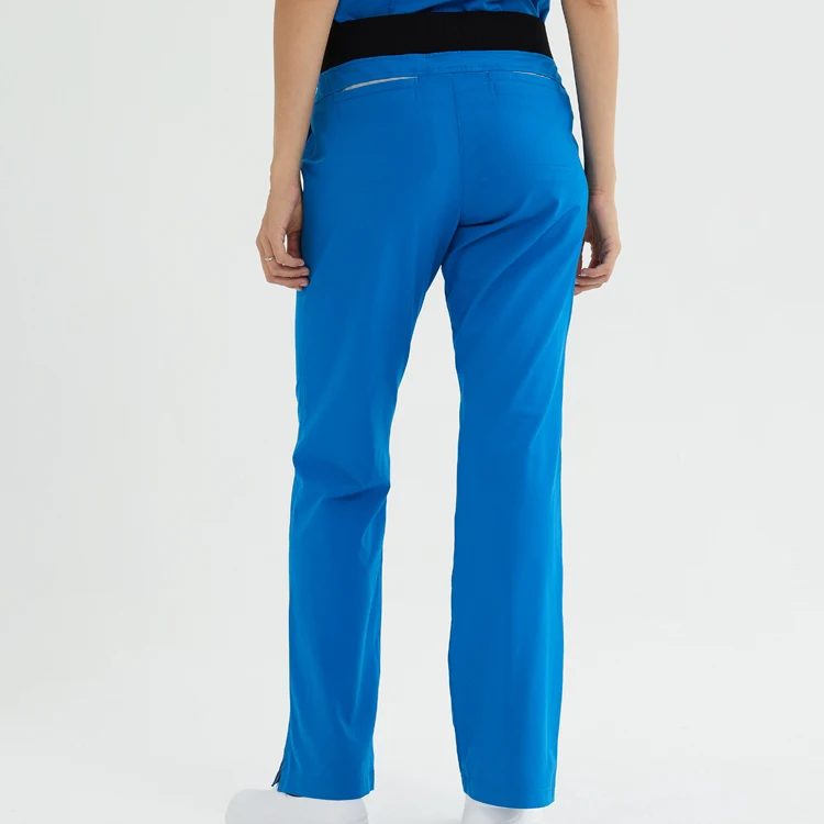 Nurse Uniform Scrub All Nurses Uniforms Dark Blue Cotton Polyester Short Sleeve Long Sleeve