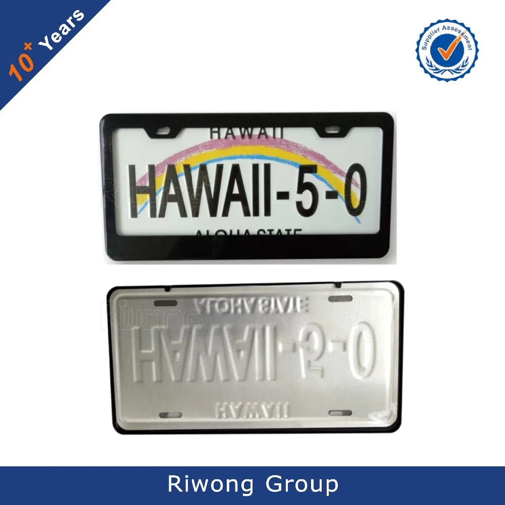 New Jersey US USA License Plate Custom Number Plate Embossed Customizable  Alu Made in Germany Express Shipping