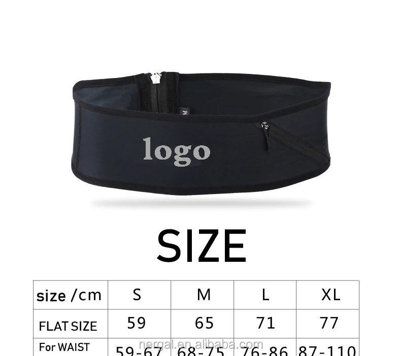 Waterproof running custom waist bag/reflective running belt with bottle holder/gym sports running men fanny pack custom logo
