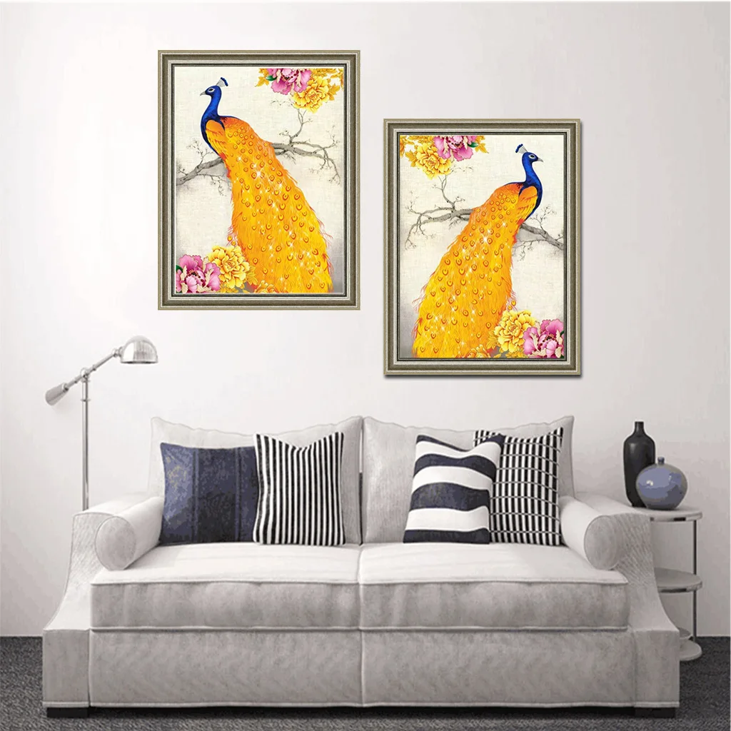 Amazon Hot Yellow Peacock Pattern Home Decoration Full Drill Diy 5d Diamond Painting Buy 5d Diamond Painting Diamond Art Kits Diy Crystal Rhinestone Wall Painting Kits 3d For Adults Accessories Full Drill