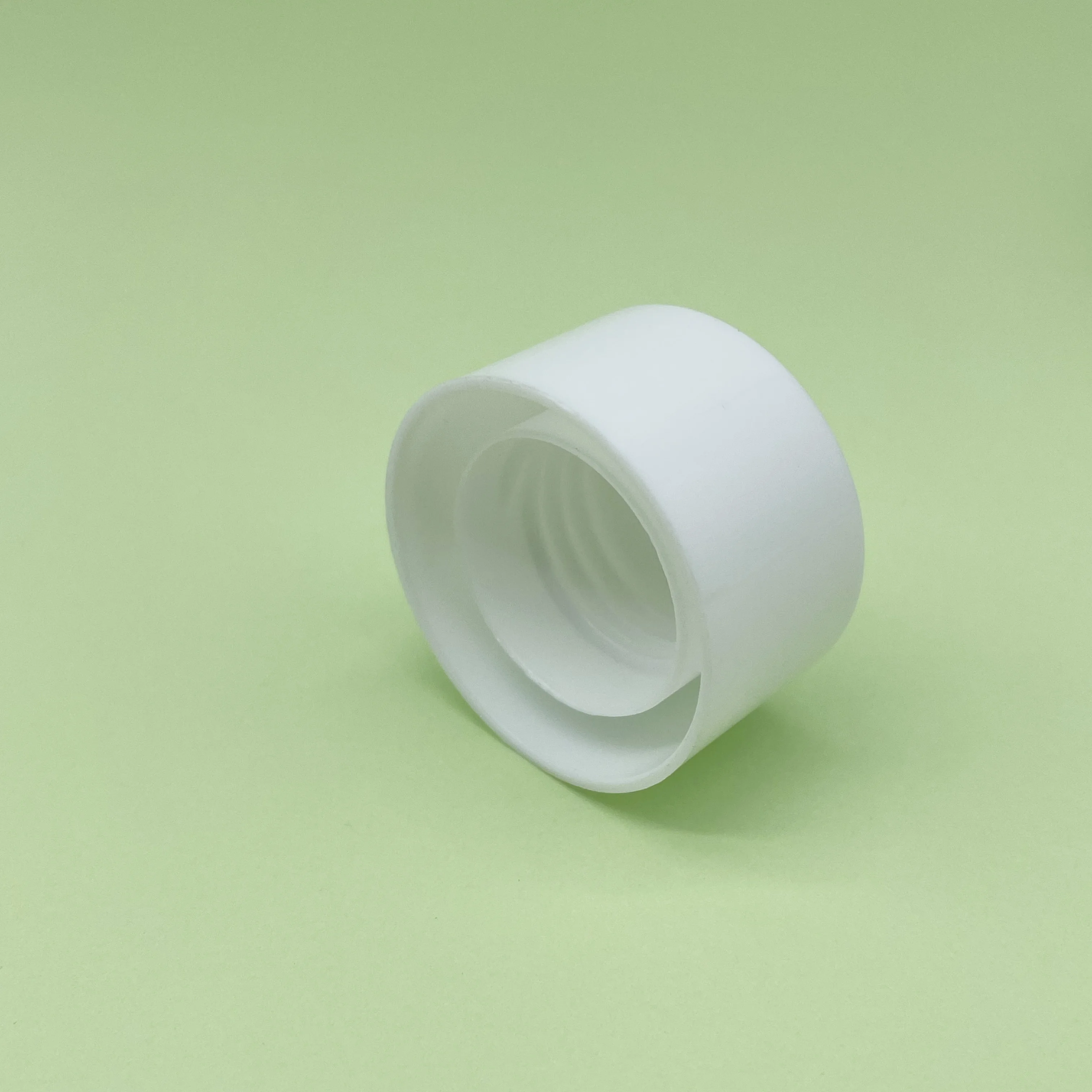 24mm white plastic double wall screw cap smooth closure cap for bottles toner lotion cosmetic screw cap-29