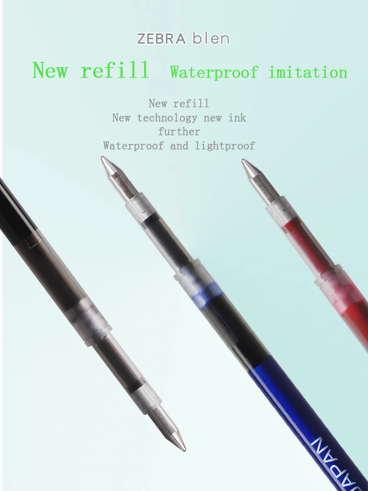 Zebra Plastic Blen Ballpoint Pen 0.5mm 0.7mm Waterproof Lightproof