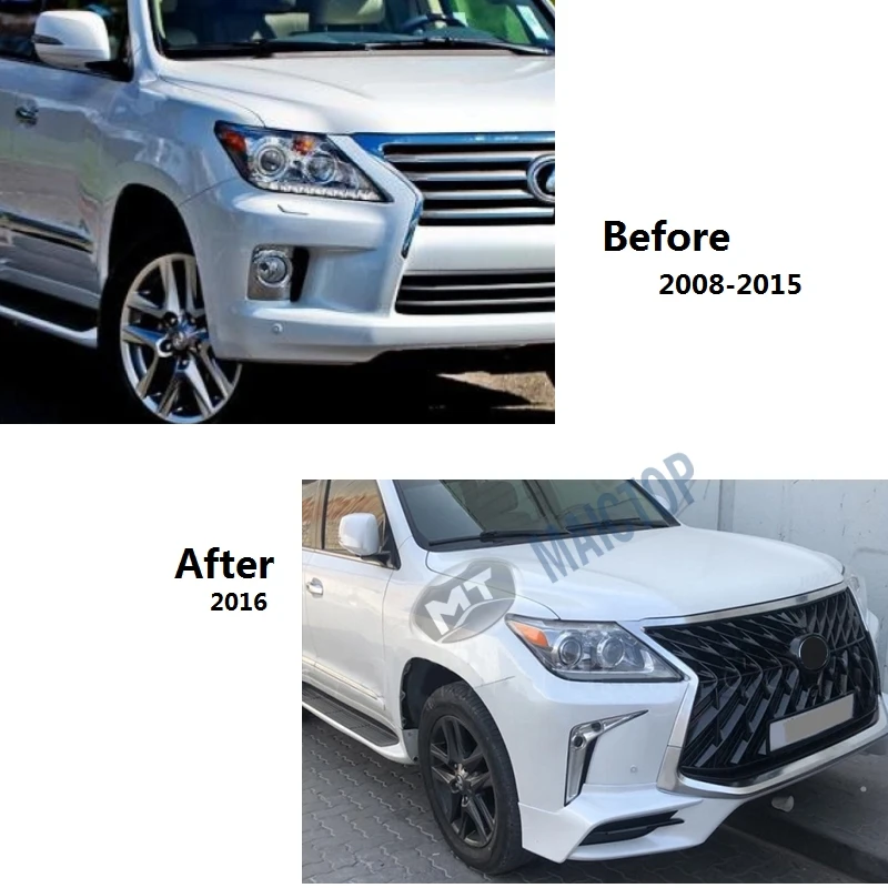 Maictop Car Accessories Front Bumper Grill Facelift Bodykit For Lx 570 Lx570 20082015 Upgrade