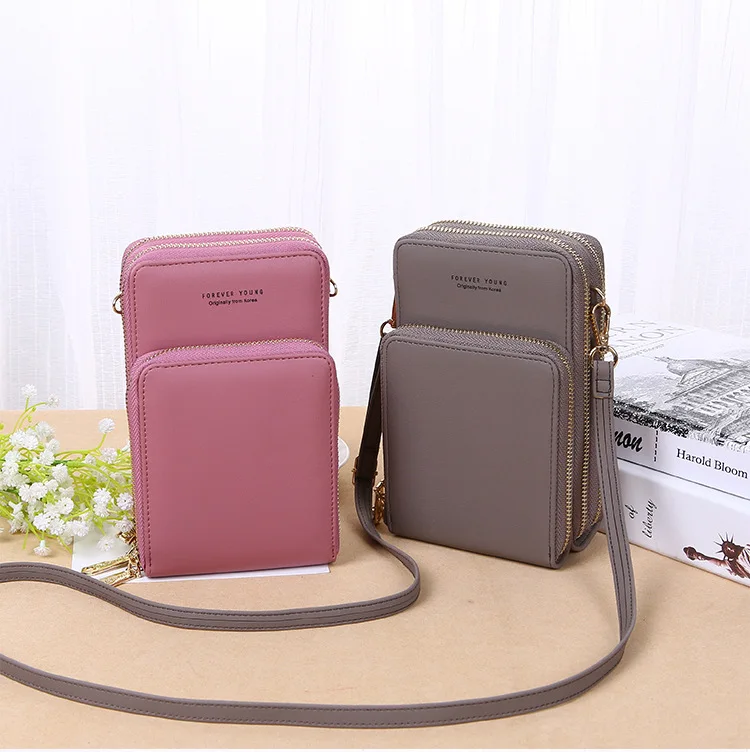 Roomy Pockets Crossbody Mobile Phone Bags Cell Phone Wallet Purse