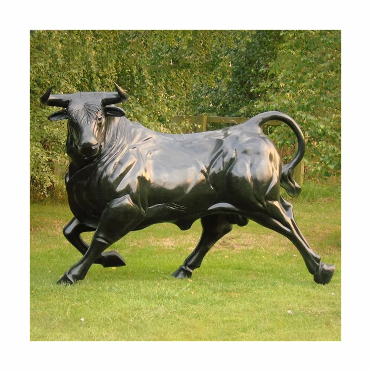 Garden Decoration Life Size Animal Statue Large Cast Bronze Bull Statue