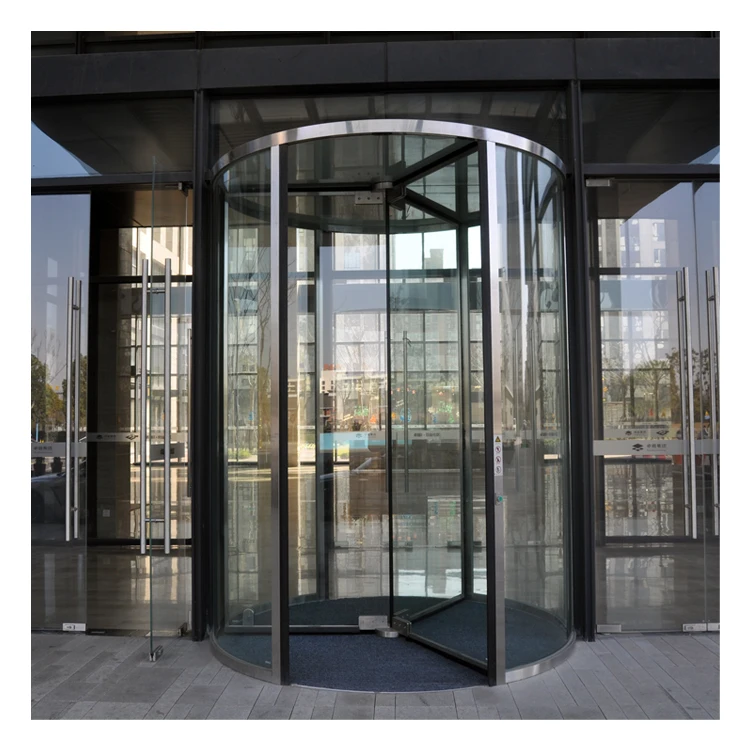 Full Glass Automatic Revolving Sensor Doors Crystal Revolving Door ...