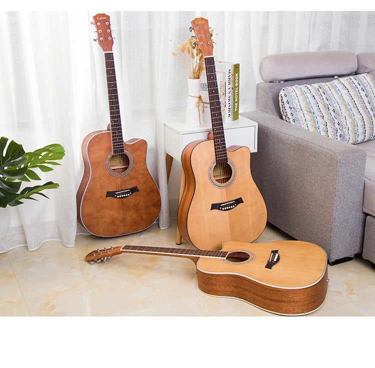 Musical Instruments 41inch Cheap Price Spruce Wooden Acoustic Guitar
