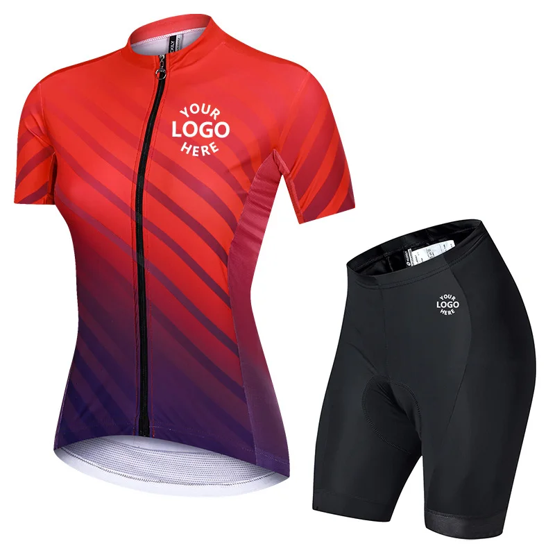 Gbm Logo Personalizzato Abbigliamento Da Bici E Completo Da Ciclismo  Imbottito Set Da Ciclismo Uniforme Da Ciclismo Per Donna - Buy Cycling  Jersey Set Per Le Donne,Logo Personalizzato Set Di Ciclismo,Breve Bici