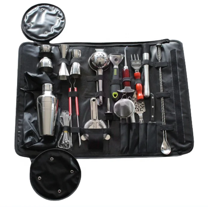 Bartender Bag Travel Bartender Kit Bag With Bar Tools Bar Tool Set With