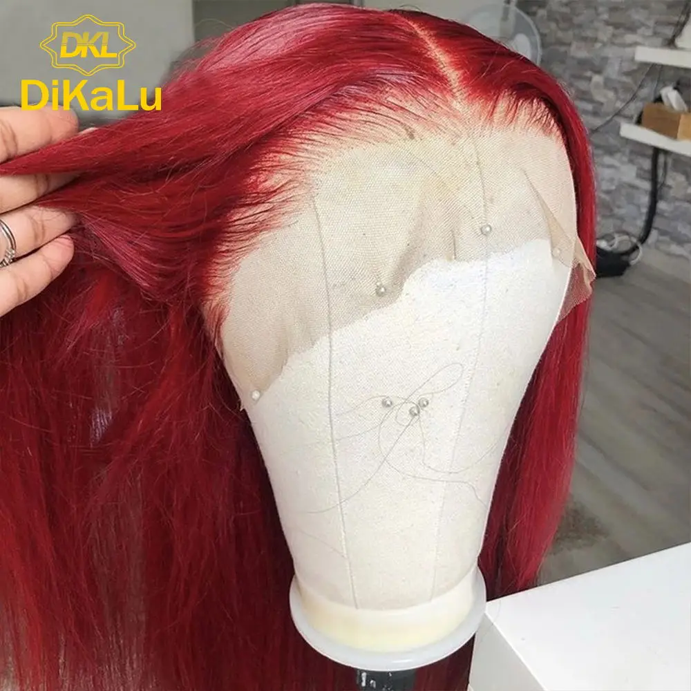 New 28inch Beautiful Red Synthetic Remy Lace Front shops Hair Unit