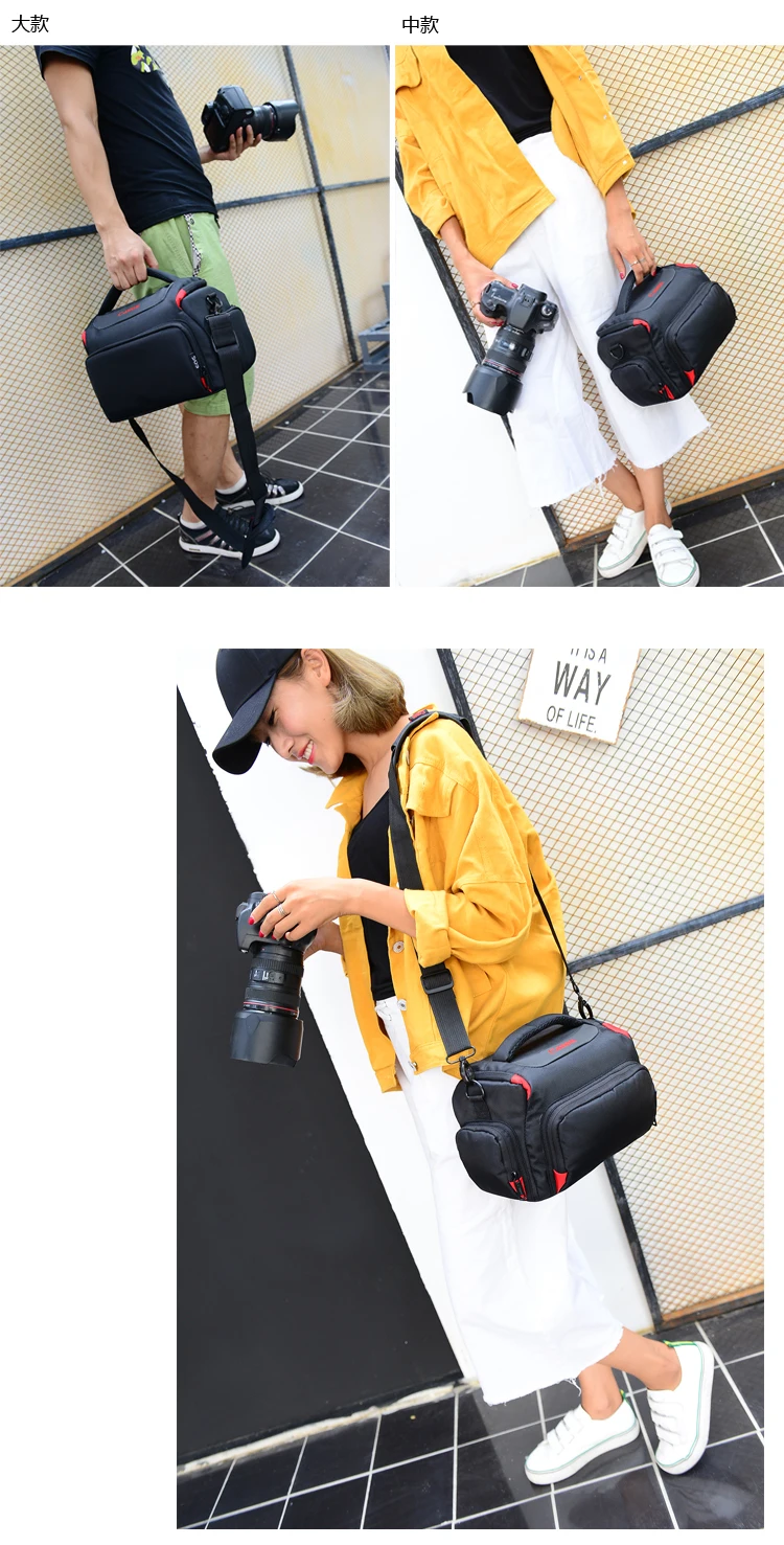 Factory Professional Fashion Waterproof DSLR Camera Case Bags For 50D 60D 70D