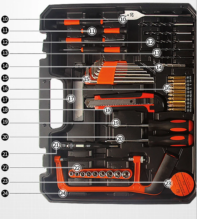 102pcs 12V lithium battery rechargeable hand drill set combination tool electric screwdriver gift hardware tool set