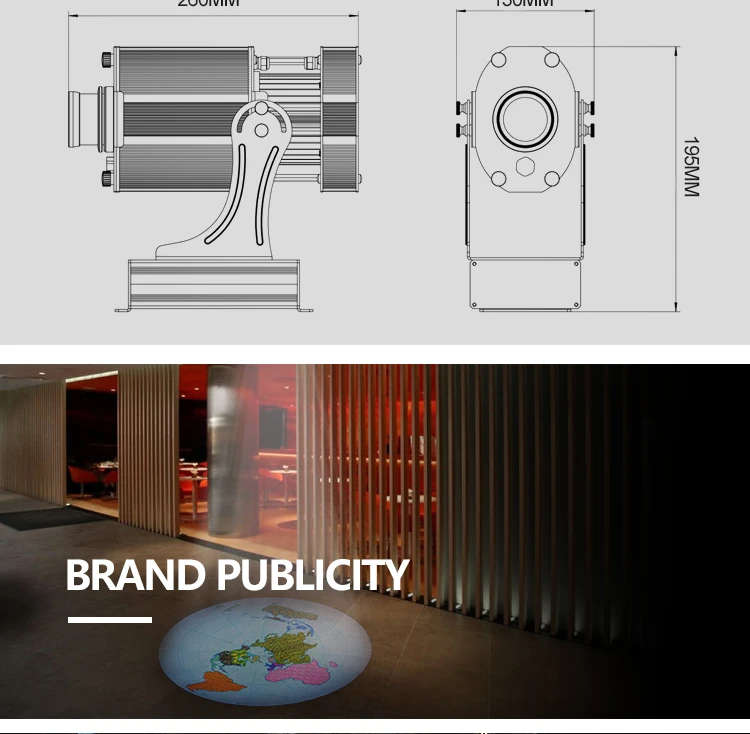 led road sign gobo projector lights for street advertising