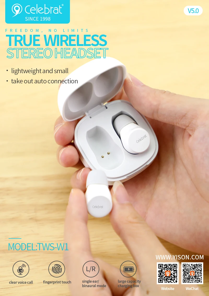2019 Hot Sale TWS Earphone Earbuds BT 5.0 Sports HD Stereo Touch Control Ear Buds with IPX6  Waterproof for iPhone
