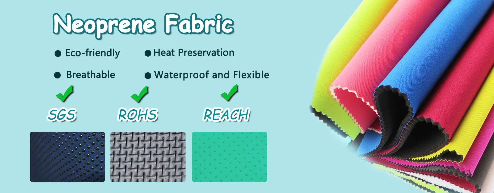 Design Waterproof Neoprene Fabric Thin 5mm Stripe Rubber Sheet Neoprene ...