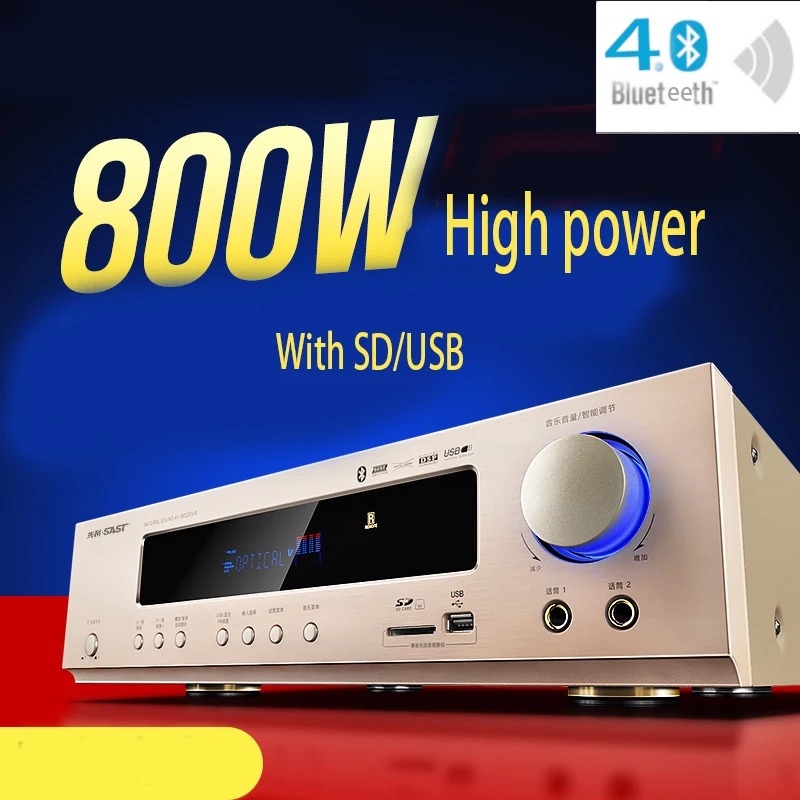 Kyyslb 800w Blueteeth Sound Amplifiers 5.1 220v Home Theater Ktv High