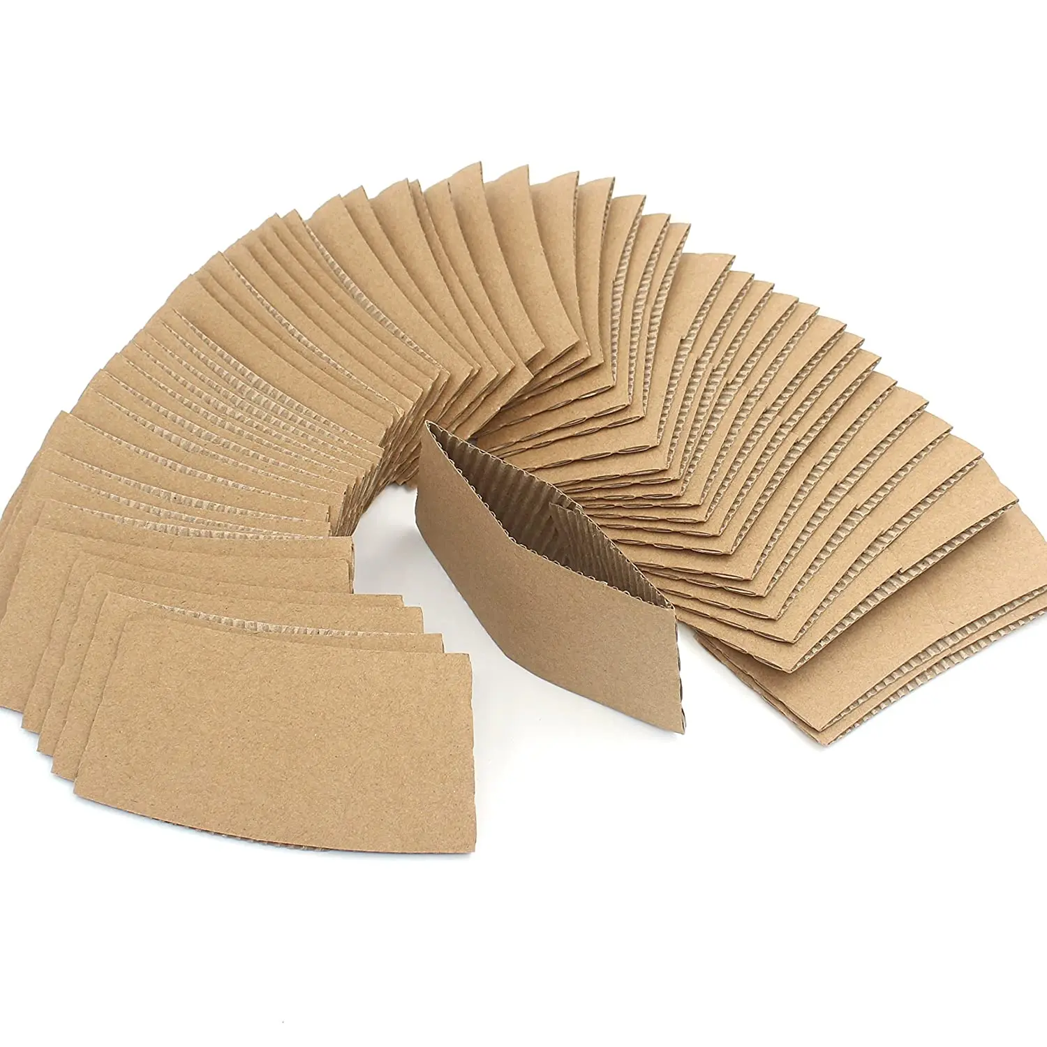 Frcctre 300 Pack Kraft Coffee Cup Sleeve, Brown Disposable Corrugated  Cardboard Paper Jackets, Kraft…See more Frcctre 300 Pack Kraft Coffee Cup