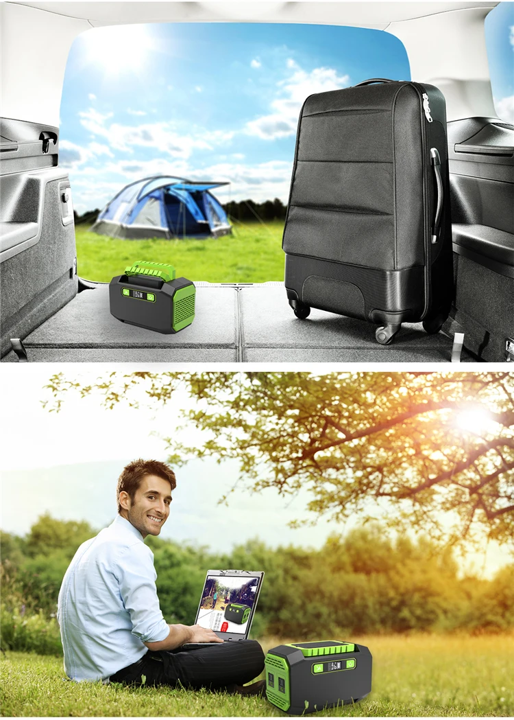 Over-load Protection 150W Portable Solar Lithium Battery Power Station - ANKUX.COM
