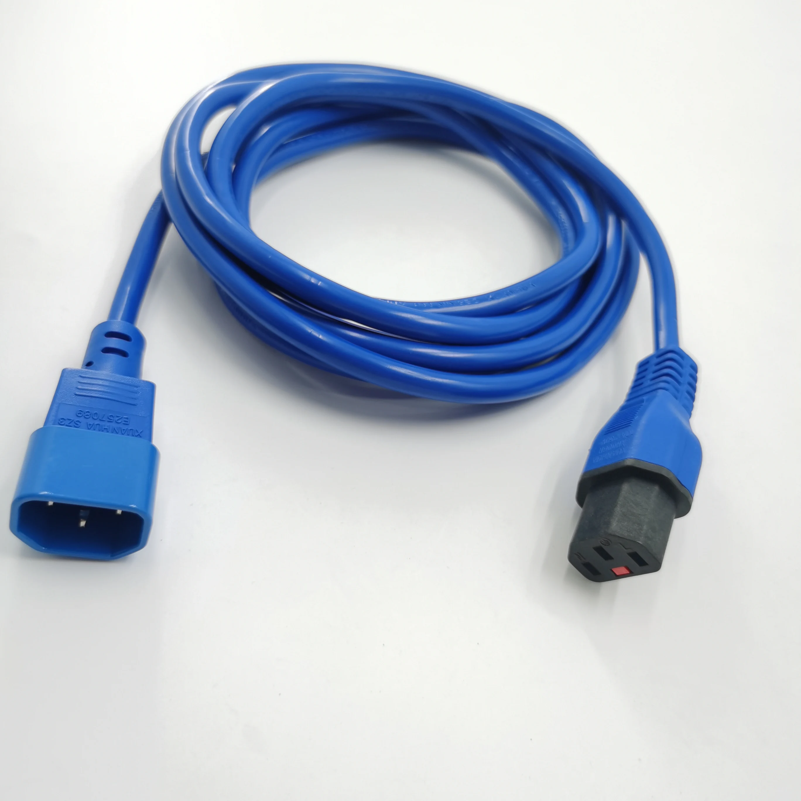 product high quality c13 c14 dc plug lock extension cord  for approved iec 320 connector 3 core power cable ip35 industrial use-4