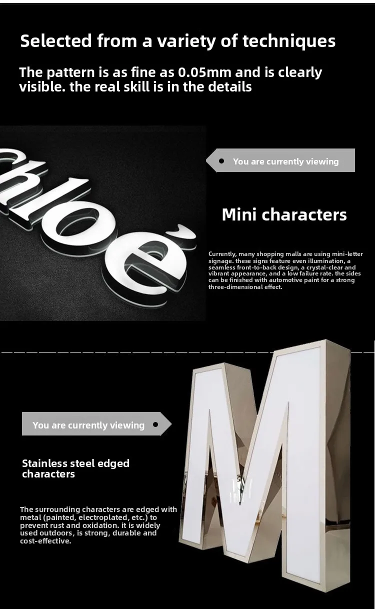 product custom made led illuminated art letter light for coffee shops clothing stores bars hair salons front desk counter sign design-3
