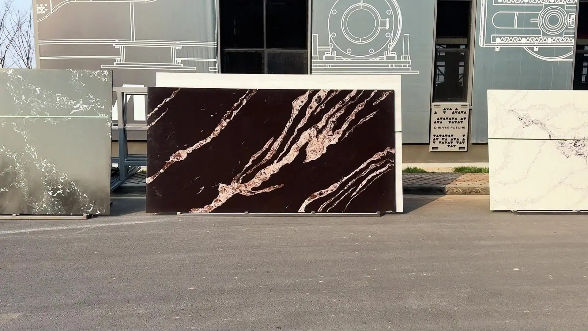 Horizon New Quartz Countertop Calacatta Gold Kitchen