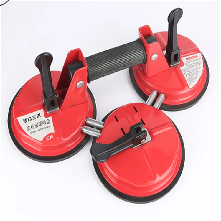 Factory price heavy duty aluminium vacuum granite glass suction cup glass lifter for building hand tools