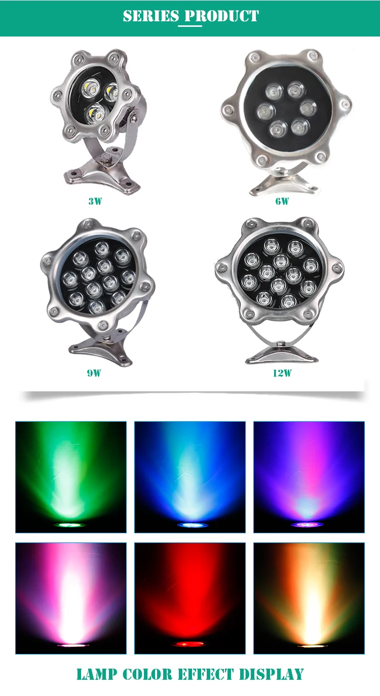 12w Rgb Led Fountain Ring Replacement Led Lights For Water Fountains