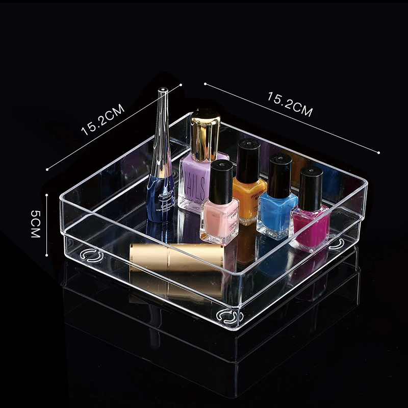 popular  kitchen use clear   organizer food container set plastic drawer organizer set