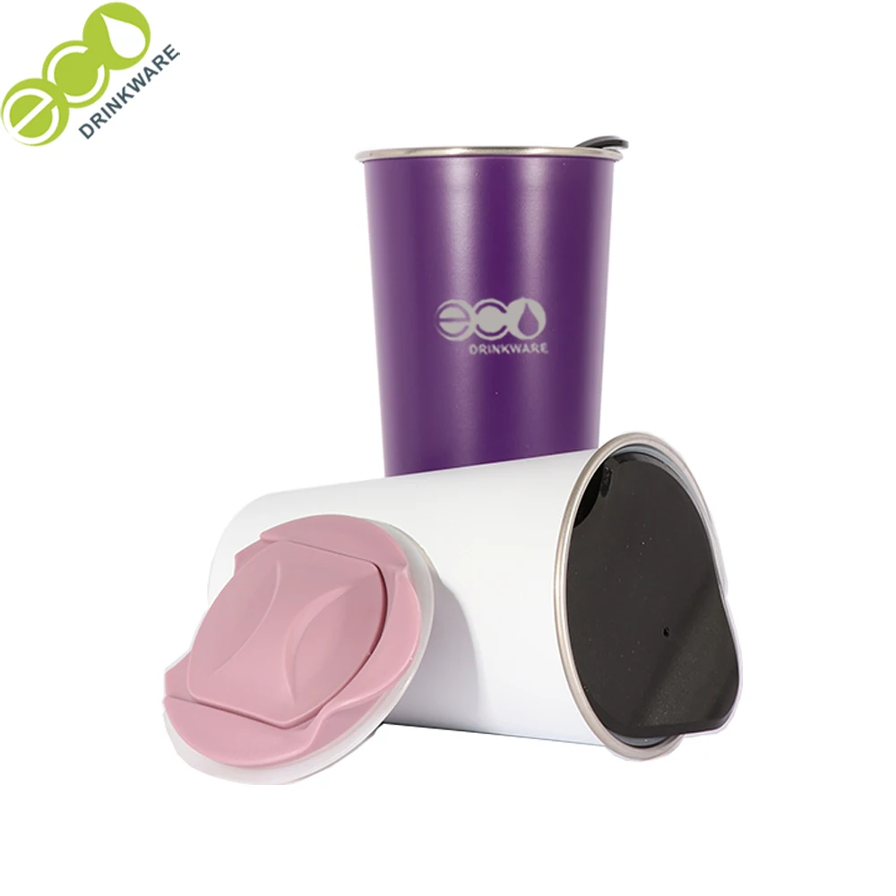 GV052 500ML eco friendly reusable tea tumbler espresso stainless steel cups in bulk coffee tumbler vacuum custom cup wholesale