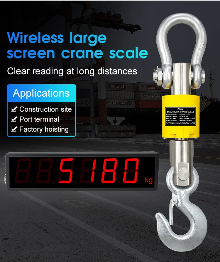 Balança De Guindaste De Controle Remoto 3t,Balança Digital Industrial