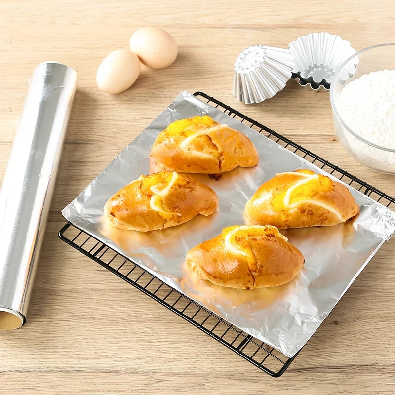  Household 9mic 10 mic 11mic 12 mic 13mic  14 Micron Food Grade Aluminium Foil For Kitchen Use