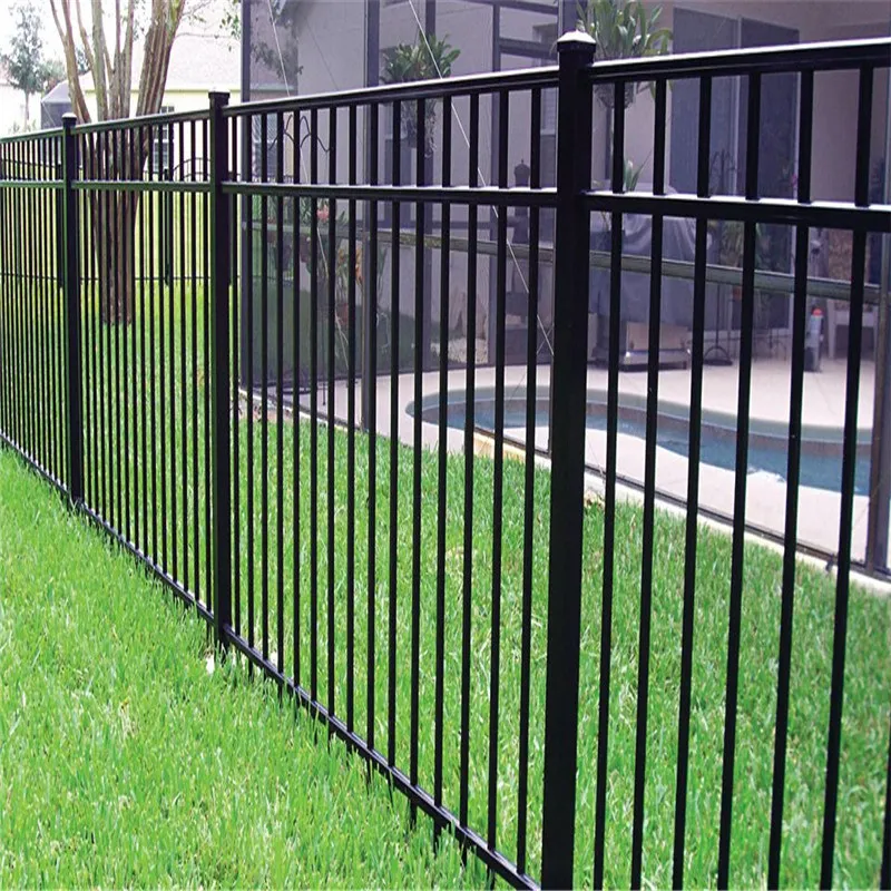 Black Residential And Commercial Ornamental Wrought Iron Metal Garden ...