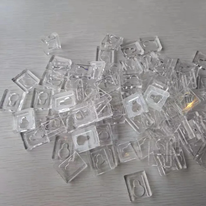 High Quality Clear Wall Hanger Bracket Small Acrylic Plastic Keyhole