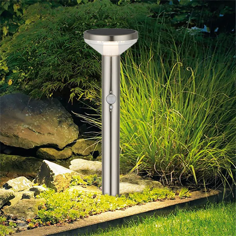 powered street led solar lawn light round garden