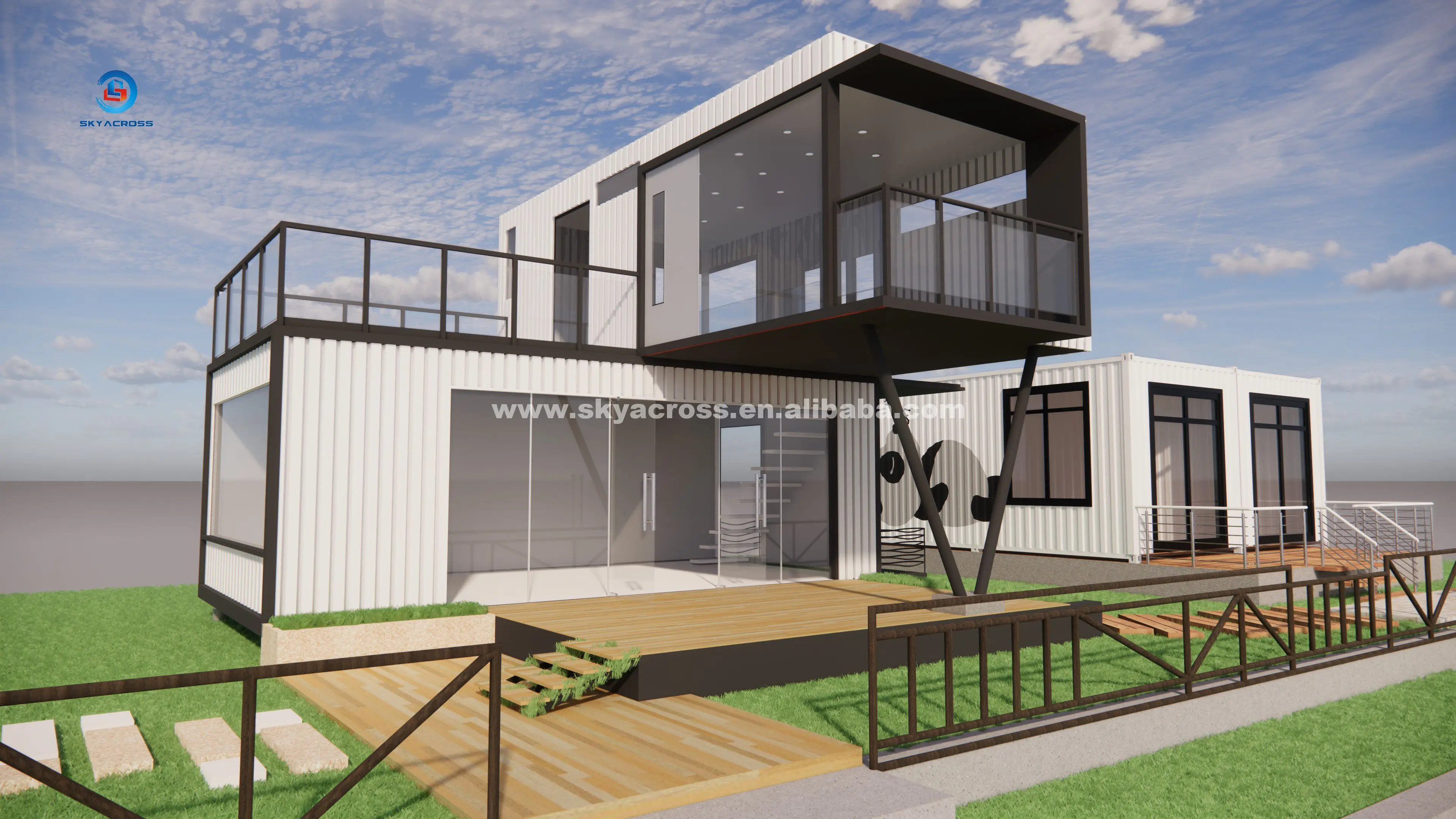 Container House Interior Design Modern Container House 40 Feet Shipping ...