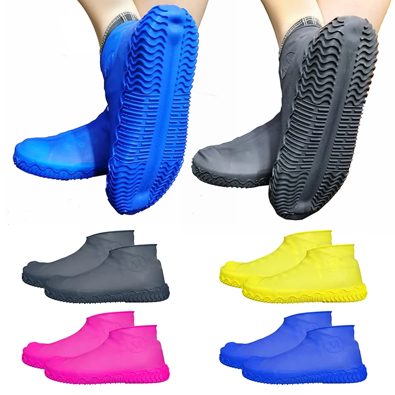 Waterproof Shoe Cover Silicone Material Unisex Shoes Protectors Rain Boots Shoes 