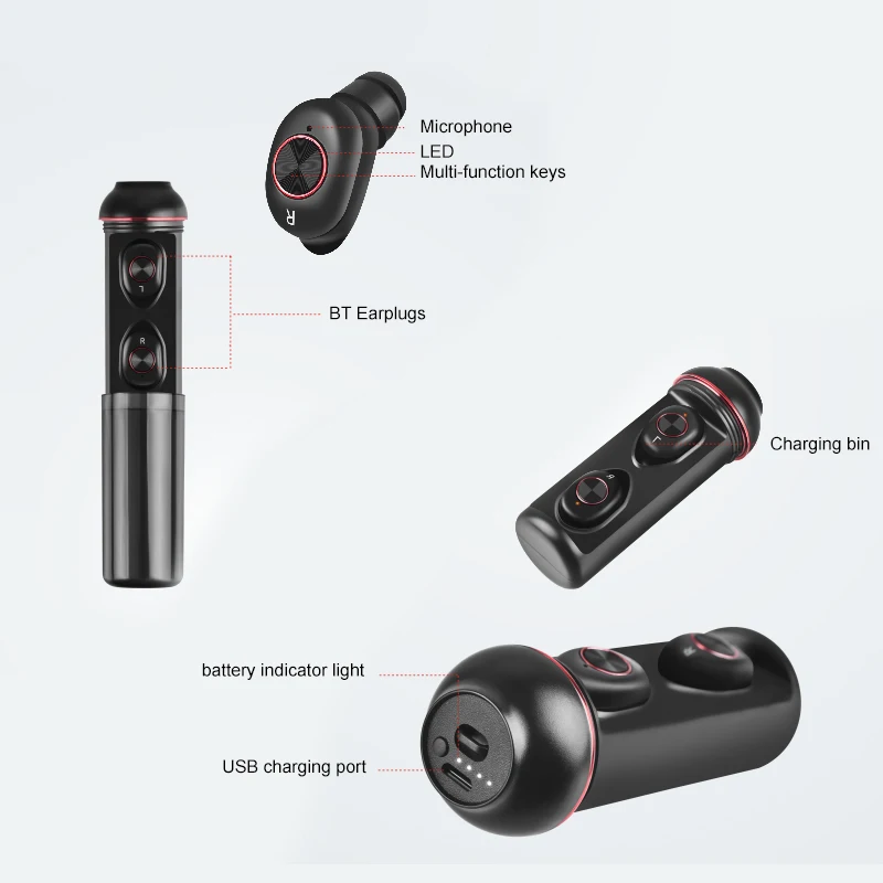 Perfect Sound BT5.0 Wireless Sports Running Earphone Waterproof Wireless Earbuds - ANKUX.COM