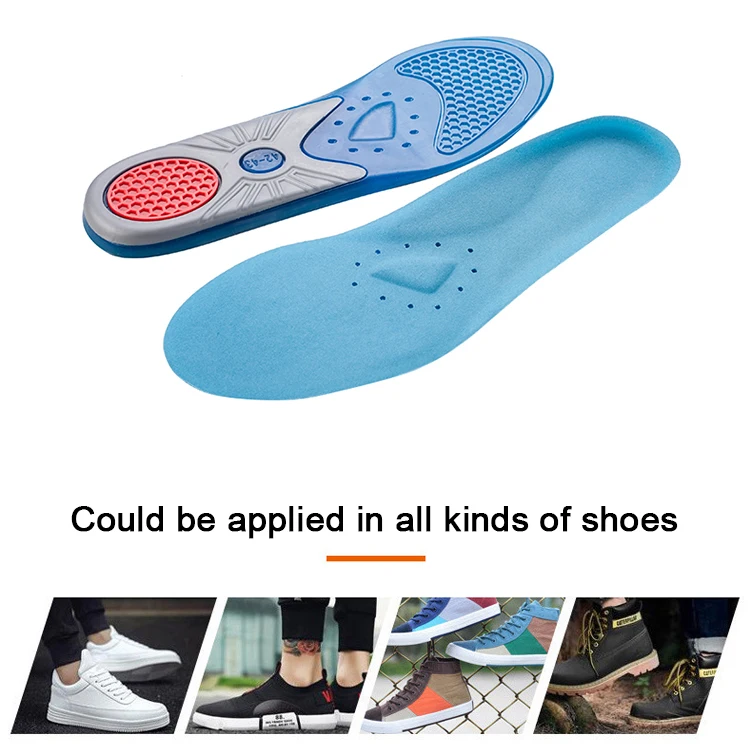 Plantar Fasciitis Comfort Shoe Inserts Arch Support Tpe Gel Sport ...