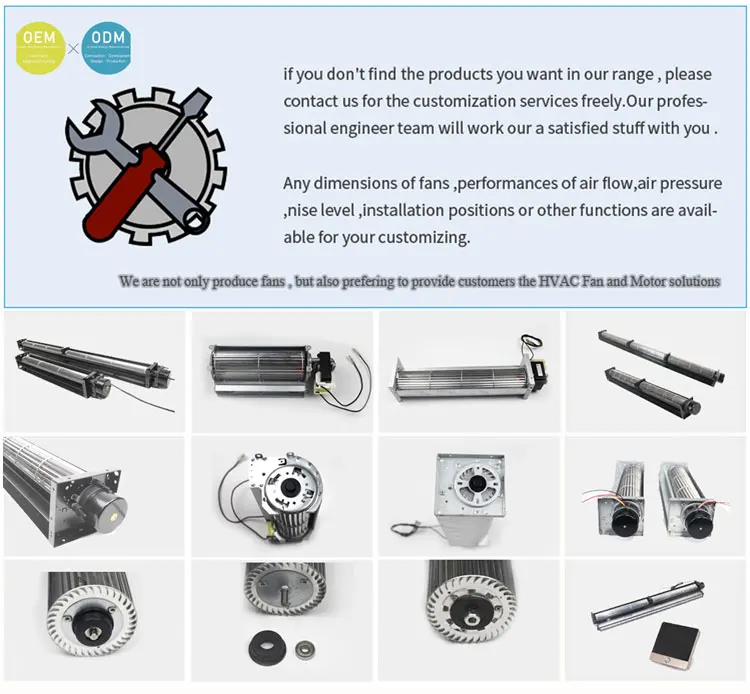 AC DC CROSS FLOW FANS