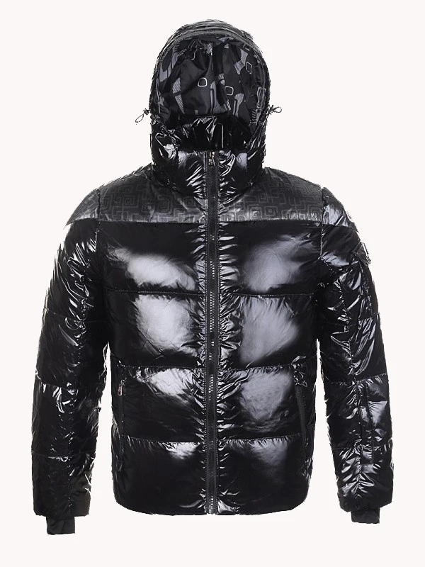 Men Fashion New Design Winter Puffer Shiny Jacket Men Warm Metallic ...