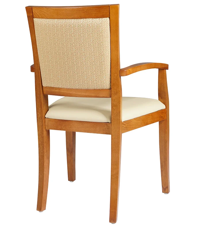 Modern Appearance Chinese Charactersvinyl Seat Solid Beech Armrest