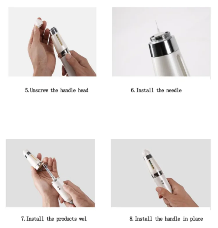Korea Needle Free Skin Nutrient Water Ultrasonic Serum Dermaheal Mesotherapy Gun Machine