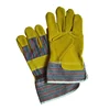 Good thermal insulation 10'' half leather gloves on palm