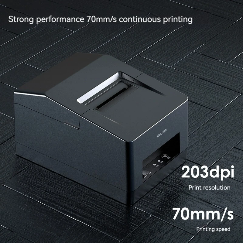 Deli DL-5801P Bluetooth Thermal Receipt Printer & Barcode Printer ...