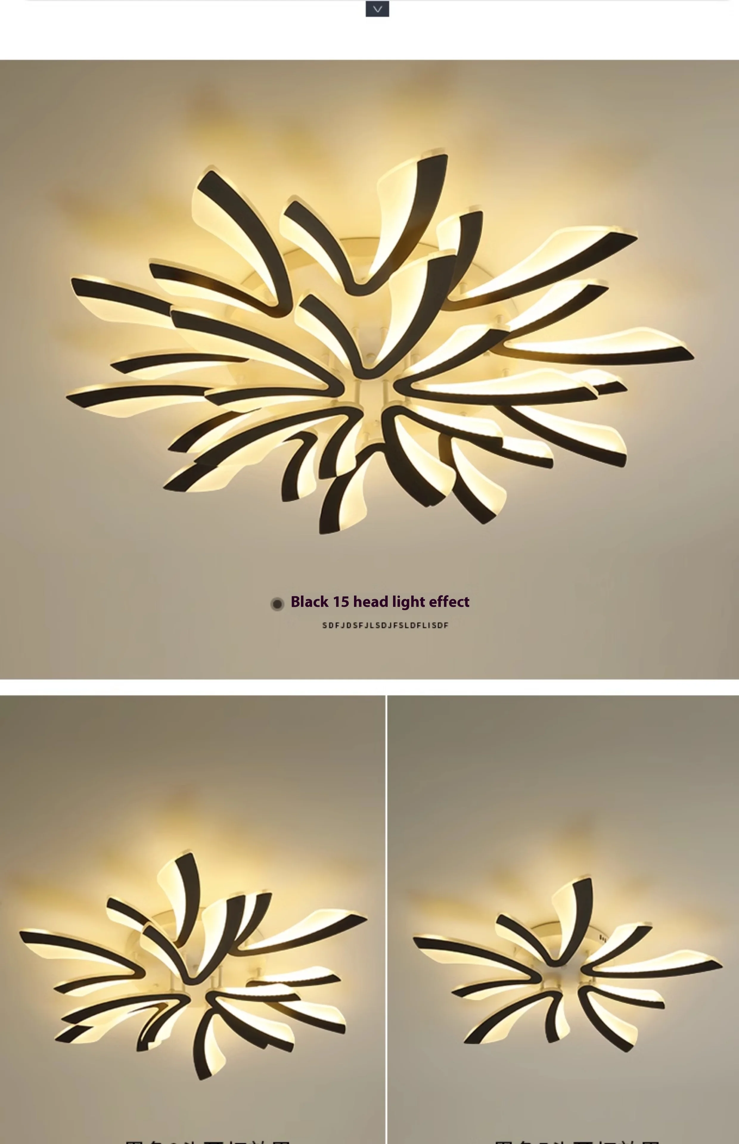 product nordic modern simple smart led ceiling lamp for study bedroom  living room chandeliers  pendant lights-8