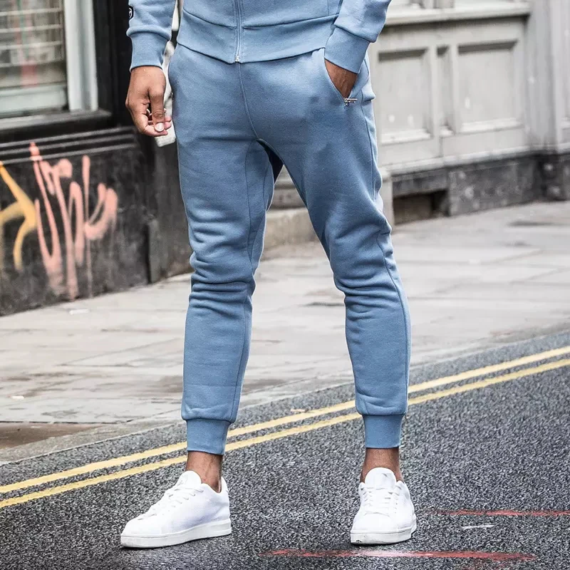 skinny grey tracksuit