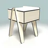 Bedroom Furniture New High Quality Best Selling Products Fashion Design Modern Bed Side Cabinet Mdf Bedside Table