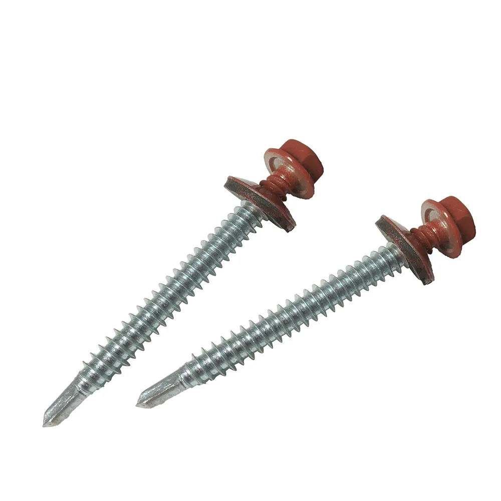 galvanize-hex-head-self-drilling-tek-screw-with-bonded-washer-epdm-red